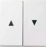 Gira 29403, Gira Abdeckung Jalousie-Schalter Sy (29403) Weiss