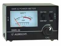 Albrecht Alan Antennen-Anpassgerät SWR 30, SWR/Power Meter, Walkie-Talkie, Schwarz