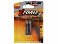 Ansmann AAAA Alkaline Batterie LR61 AAAA 41,5 x 8,3mm im 2er Pack, Batterien + Akkus