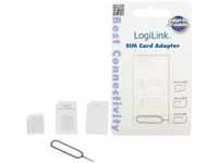 LogiLink AA0047, LogiLink SIM-Karten Adapter Set Weiss
