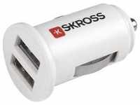 Skross 2.900610-E, Skross Dual USB Car Charger Weiss