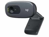 Logitech C270 (0.90 Mpx), Webcam, Schwarz