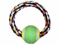 Trixie Tauring mit Tennisball D=6cm/D=18cm (Beschäftigungsspielzeug), Hundespielzeug