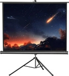 Celexon 1090020, Celexon Eco Stativ, Leinwand, 4:3 (104.33", 4:3) (1090020) Schwarz