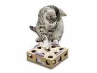 Karlie 7652, Karlie Smart Cat Activity Box (Lern- & Intelligenzspielzeug) Braun