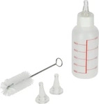 Kerbl 83427, Kerbl Aufzuchtflasche 50 ml, mit 2 Sauger m. Reinigungsb&uuml;rste (5 cl)