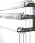 Manfrotto 3-Fach Hintergrundrollenhalterung zur Wandmontage (5642731) Schwarz