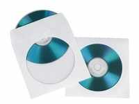 Hama CD-/DVD-Papier-Schutzhüllen, Weiß,, Optische Medien Zubehör