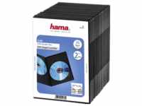Hama 1x25 DVD-Doppel-Leerhülle Slim 75% Platzsparnis, Optische Medien Zubehör
