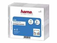 Hama CD-Leerhülle Slim Double, 10er-Pack, Optische Medien Zubehör