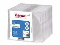 Hama CD-Leerhülle Slim, 25er-Pack, Trans, Optische Medien Zubehör