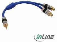InLine 89941P, InLine Cinch/Klinke Kabel, 2x Cinch an 3,5mm Klinke (0.25 m,