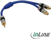 InLine 89941P, InLine Cinch/Klinke Kabel, 2x Cinch an 3,5mm Klinke (0.25 m, AUX