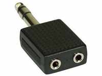 InLine Audio Adapter (Klinkenadapter), Audio Adapter, Schwarz