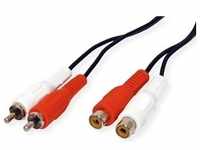 Value Cinch-Verlängerungskabel (10 m, Einstiegsklasse, Cinch), Audio Kabel