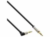 InLine Slim Audio Kabel Klinke 3 (1 m, Mittelklasse, 3.5mm Klinke (AUX)), Audio Kabel