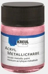 Kreul Acryl Metallicfarbe, cremig deckend, 50 ml (50 ml) (23251902) Rosa, Grundpreis: