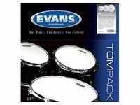 Evans ETP-G1CLR-S Genera G1 Clear Standard Tom Pack Fell Set, Drumhead
