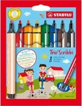Stabilo 368/8-01, Stabilo Trio Scribbi Gefederter Dreikant-Filzstift (8x) (368/8-01)