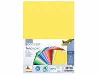 Folia, Bastelpapier, Tonpapier, DIN A4, 130 g/qm, farbig sortiert (130 g/m2, 500 x)