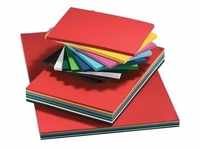 Folia, Bastelpapier, Tonkarton, DIN A3, 160 g/qm, glatt, farbig sortiert (160...
