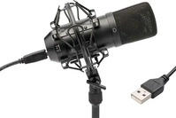 TIE 19-90012, TIE Condensor Mic USB (19-90012) Black