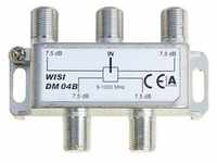 WISI DM 04 B Cable splitter Silber (Diverse), TV Zubehör, Silber, Weiss