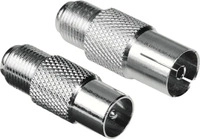 Hama 00047415, Hama SAT-Adapter-Set F-Kupplung (Antennenkabel) (00047415)