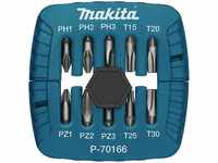 Makita Maki Bit-Box P-70166 10Stk PH PZ P-70166 (PZ3, PZ2, PZ1, PH3, PH1, PH2, T15,