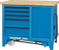 Gedore 6621780, Gedore Rollwerkbank 1505 Aussen-B1100xT652xH900mm Schubladenanzahl 5