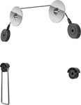 Goobay 63490, Goobay EasyMount (Wand, 50 kg, 37" - 70") (63490) Schwarz/Silber