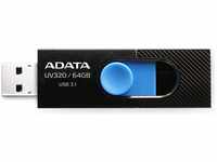 A-DATA AUV320-64G-RBKBL, A-DATA Adata UV320 (64 GB, USB A, USB 3.1) Blau/Schwarz