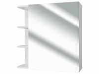 Vicco, Spiegelschrank + Badezimmerspiegel, Bad Spiegelschrank Fynn, Weiß, 62 x 64 cm