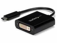 StarTech USB-C TO DVI ADAPTER (DVI, 18.70 cm), Data + Video Adapter, Schwarz