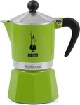 Bialetti 0004971, Bialetti Rainbow Aluminium, Thermoplast (1 Tasse) (0004971) Gr&uuml;n