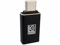 LC-Power LC-ADA-U31C, LC-Power USB A - USB C (USB-A, 0.70 cm) Schwarz