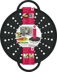 Emsa 514559, Emsa Spritzschutz 4in1 schwarz 21cm (21 cm, Kunststoff) (514559)