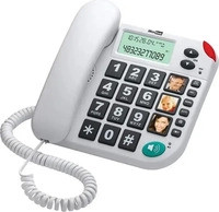 Maxcom KXT480BBBIALY, Maxcom Telefon stacjonarny KXT 480 Biały (KXT480BBBIALY) Weiss