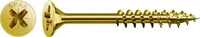 Spax Schraubenkasten 4081020450802 Holzschraube Flacher Kopf (4,5 x 80 mm) (10