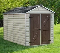 Palram Ger&auml;tehaus - Canopia Skylight 6x10 Tan mit Fussboden 185,5 x 305,5 cm braun