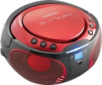 Lenco SCD-550 red, Lenco Scd-550 (FM, Bluetooth) (SCD-550 red) Rot