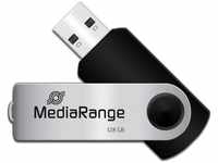 MediaRange MR913, MediaRange USB Micro-Drive (128 GB, USB 2.0, USB A) Schwarz/Silber