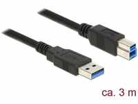 Delock 85069, Delock USB A - USB B (3 m, USB 3.0)