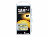 Duracell Hörgerätebatterie Activair 10 (6 Stk., Gerätespezifisch, 90 mAh),