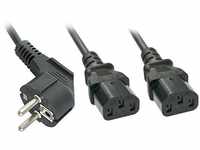 Lindy Euro-Plug to 2 x IEC (1 m) (13912063)