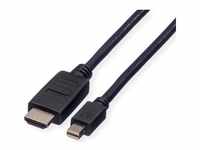 Roline Mini DisplayPort — HDMI (Typ A) (1.50 m, DisplayPort), Video Kabel