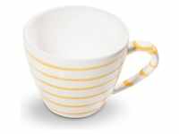 Gmundner Keramik, Tasse, Gelbgeflammt, Kaffeetasse Gourmet 0,2 Liter (200 ml)