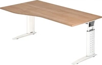Hammerbacher VUS18/N, Hammerbacher Serie U (180 x 100 x 86 cm) (VUS18/N) Braun/Silber