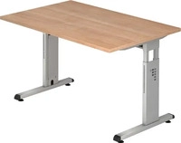 Hammerbacher VOS12/N, Hammerbacher Serie O (120 x 80 x 85 cm) (VOS12/N) Braun/Silber