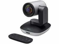 Logitech PTZ Pro 2 Camera, Webcam, Schwarz, Silber